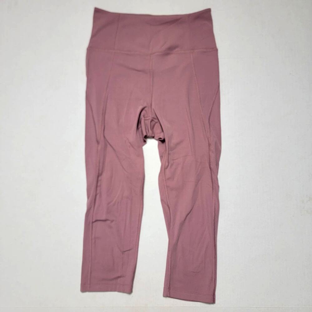 Girlfriend Collective X Econyl Mauve Crop Leggings SZ Medium
